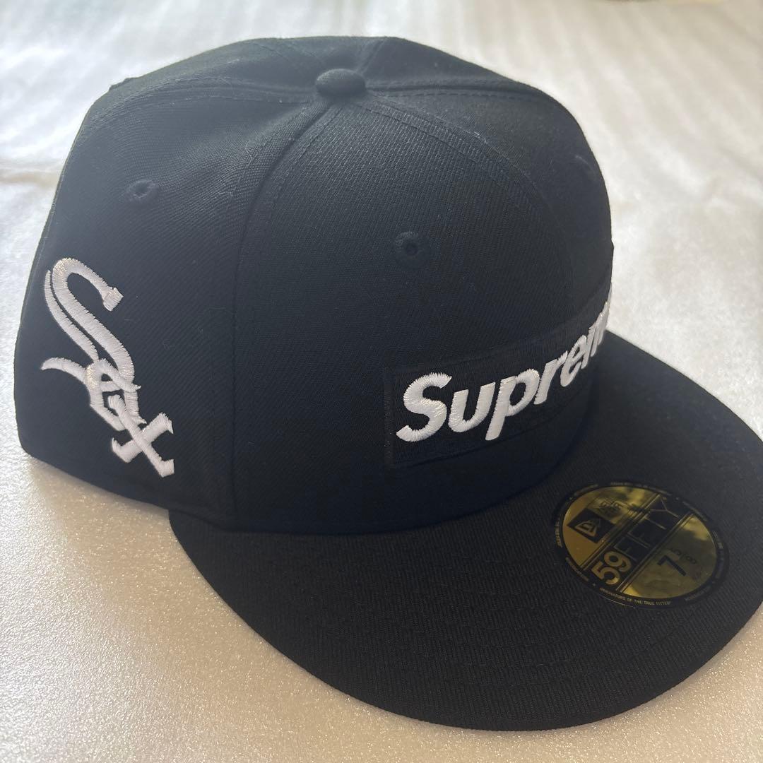 帽子 Supreme x NewEra Box Logo WhiteSox Black