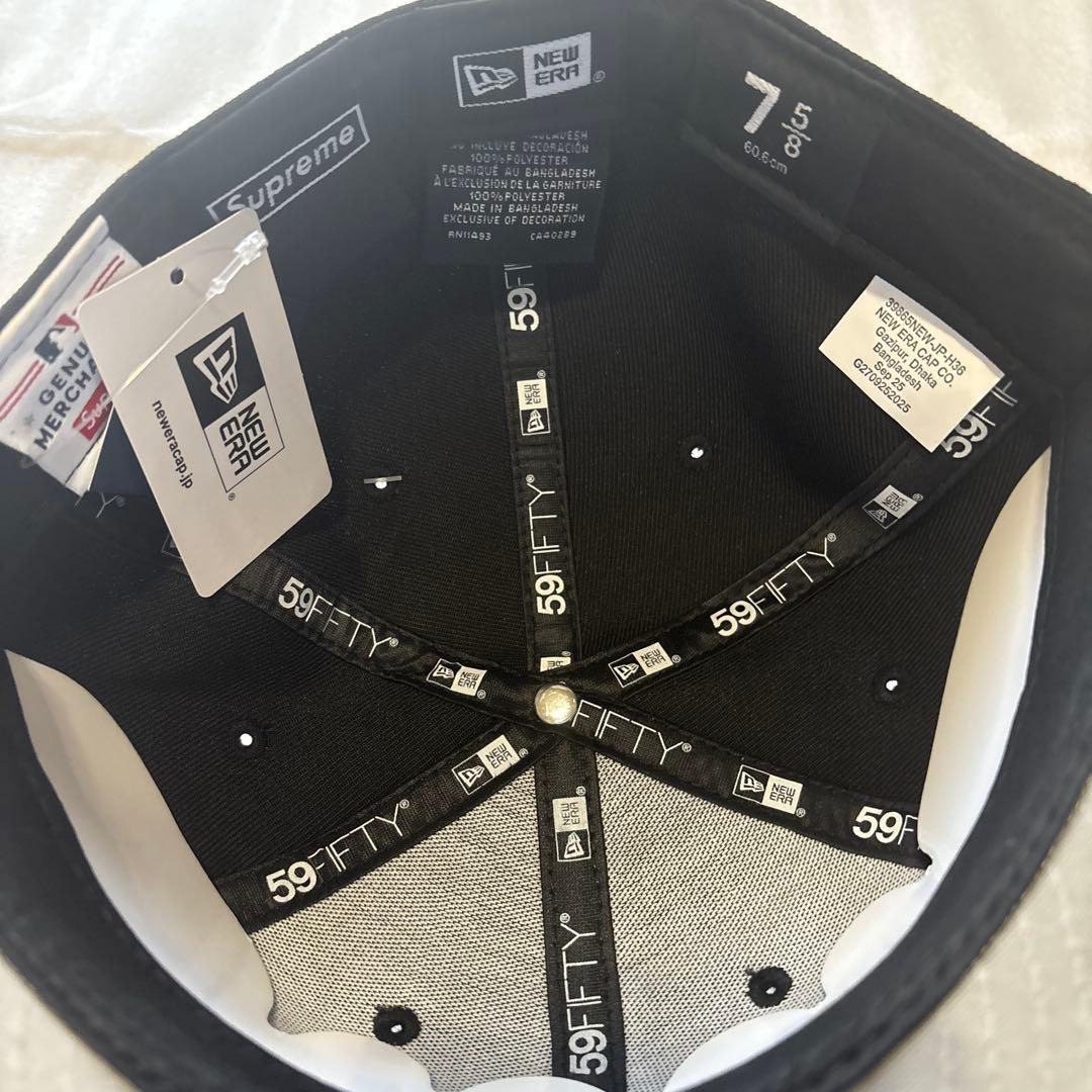帽子 Supreme x NewEra Box Logo WhiteSox Black