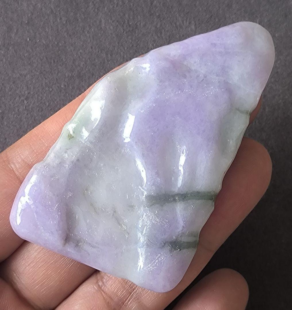 ミャンマー産ラベンダー本翡翠のルース③