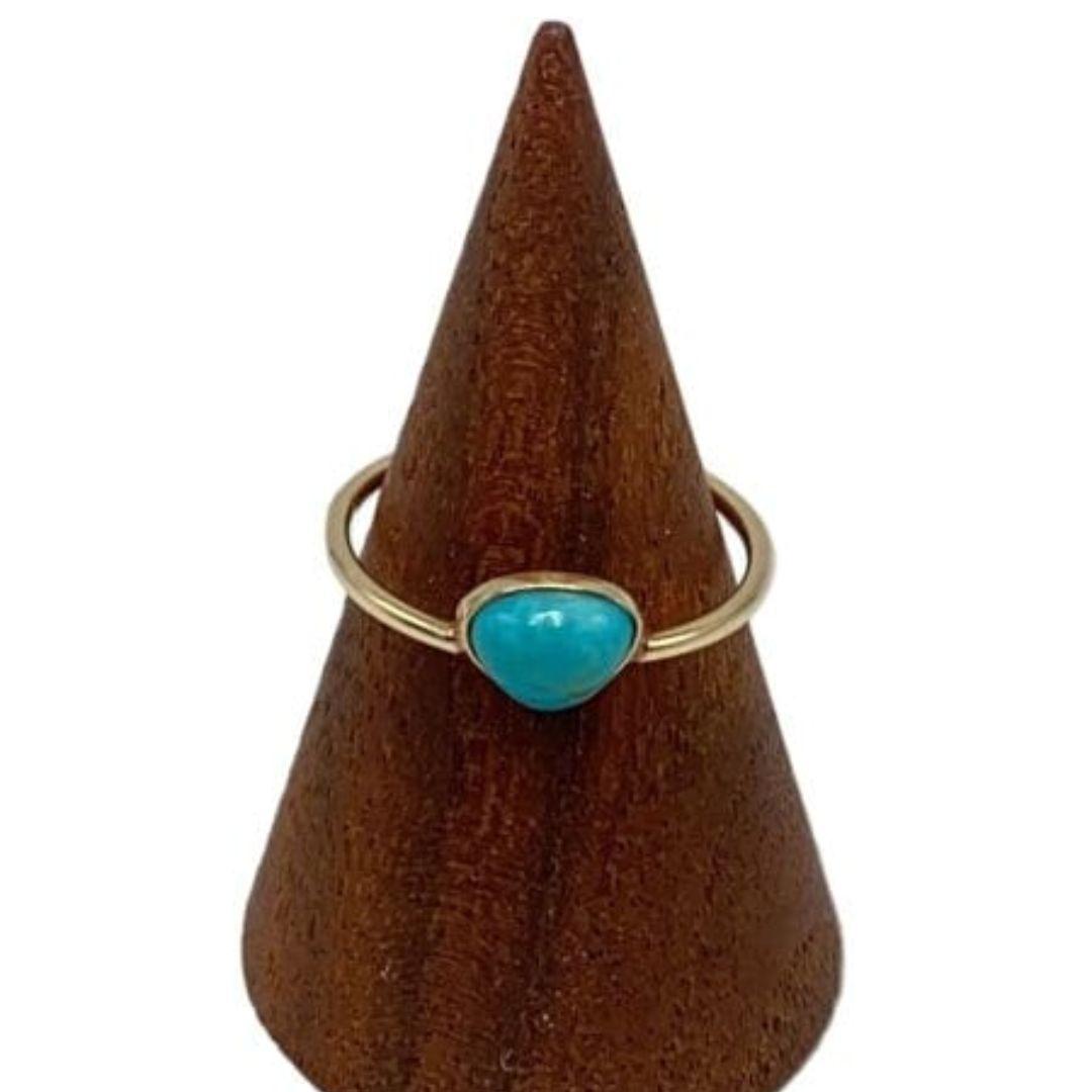t*y様 ageteアガット　ターコイズリング　7号 K10 10金