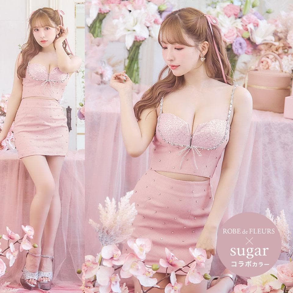 ROBE de FLEURS ローブドフルール セットアップドレス fm3738