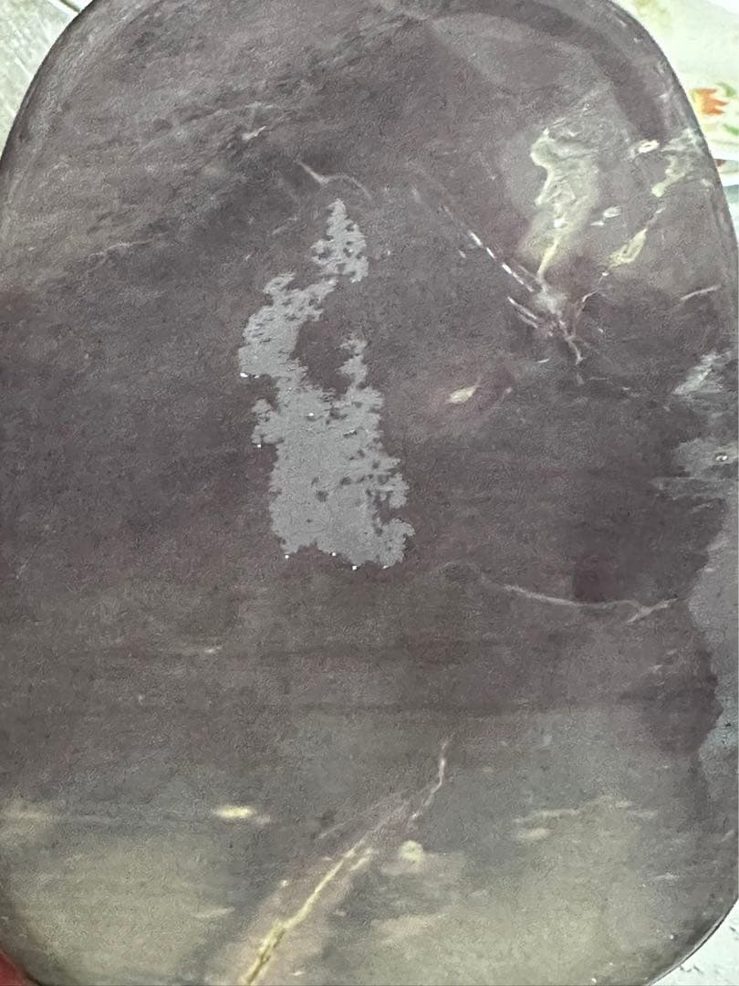 端渓硯 坑仔岩 青花 火捺 魚脳砕凍 臙脂暈 脂暈 あり 極上 572g唐木函