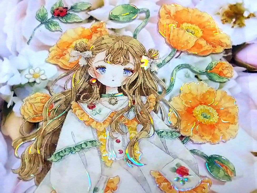 のこり２✩再販✩J363＃慕春(贝壳光)shine切り売り海外人物マステ女の子