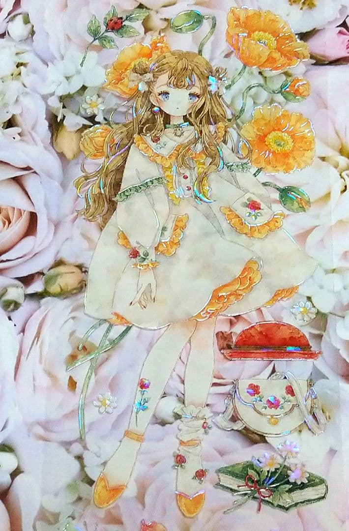 のこり２✩再販✩J363＃慕春(贝壳光)shine切り売り海外人物マステ女の子