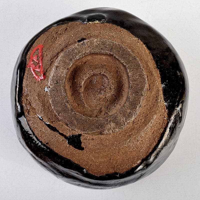 茶道具　大徳寺宙宝和尚在判　黒楽茶碗　時代箱　V　9264