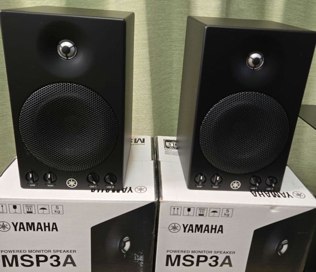 Yamaha MSP3A パワードモニタースピーカー 2台 スタンド付