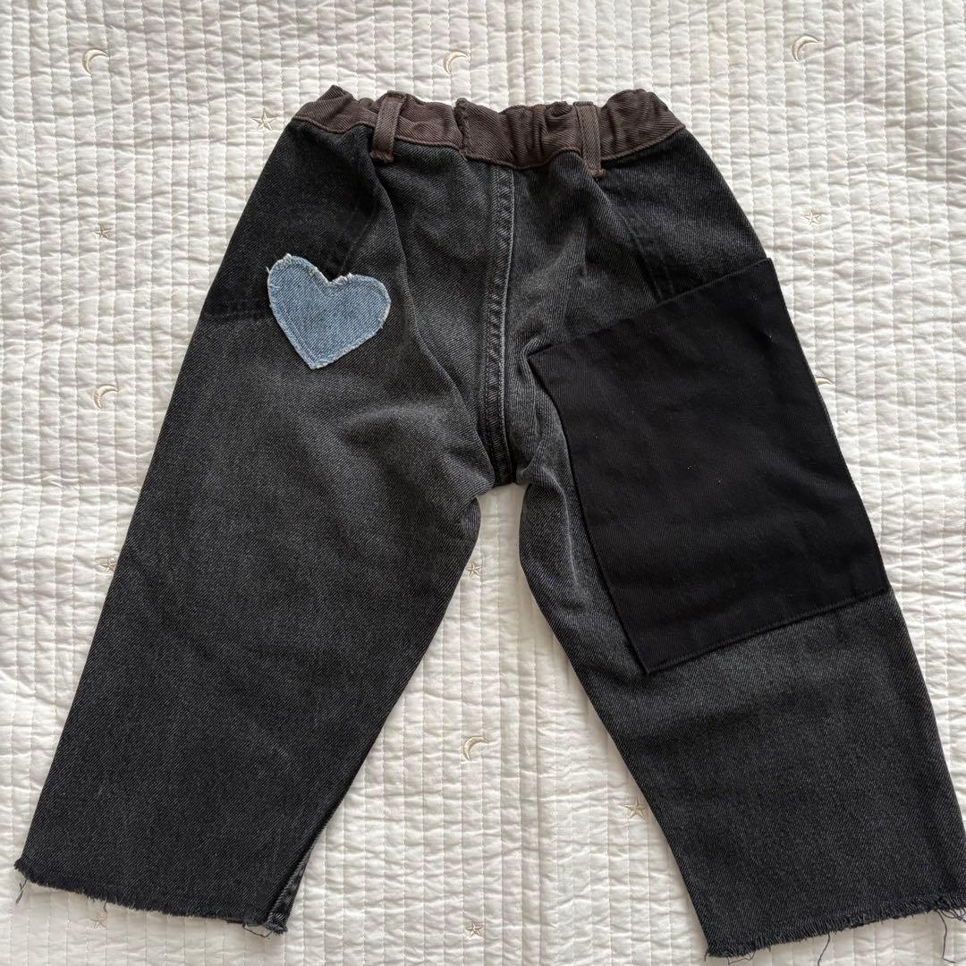 wunderlangブラックデニム3-4y