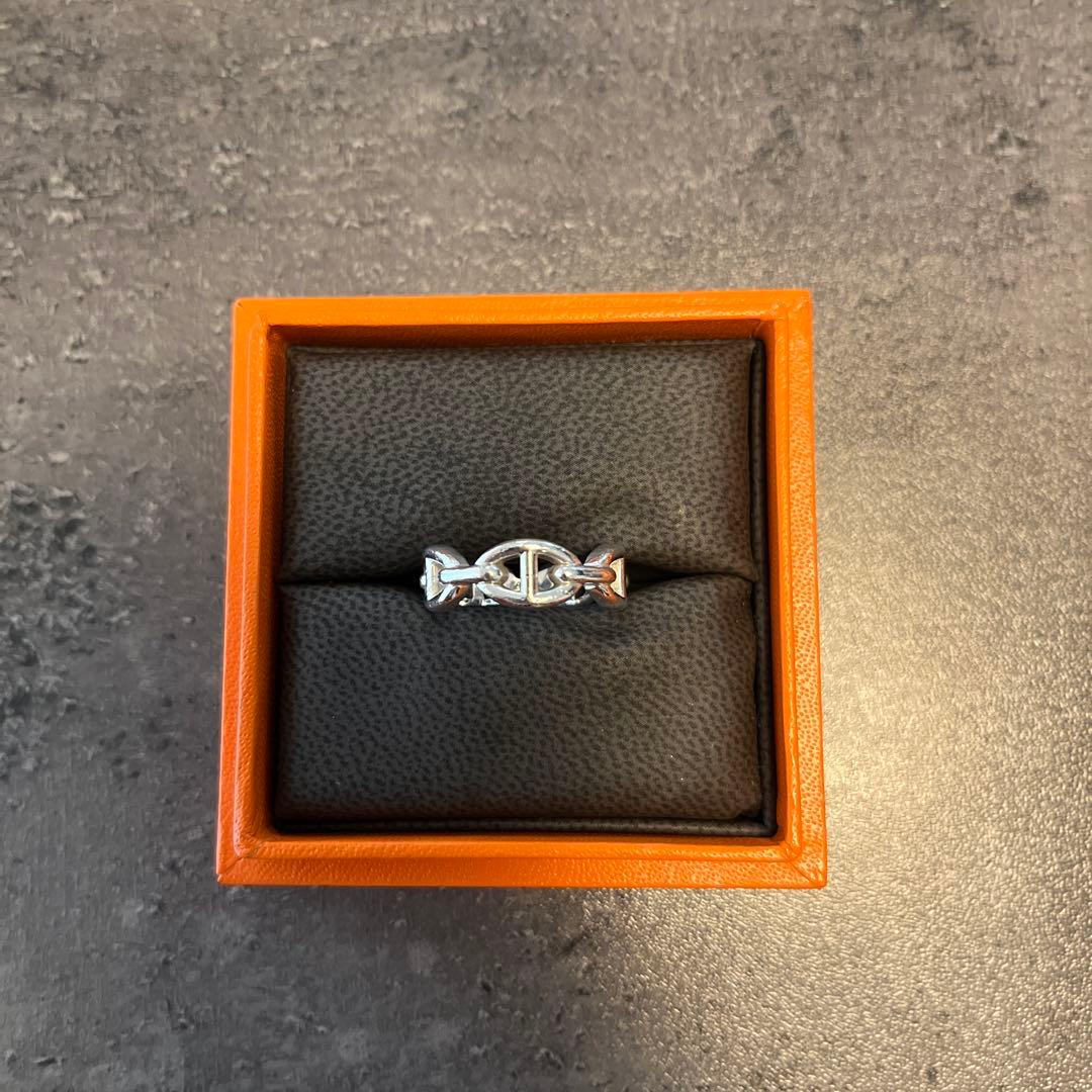 エルメス　シェーヌダンクル　アンシェネ　PM シルバー　リング