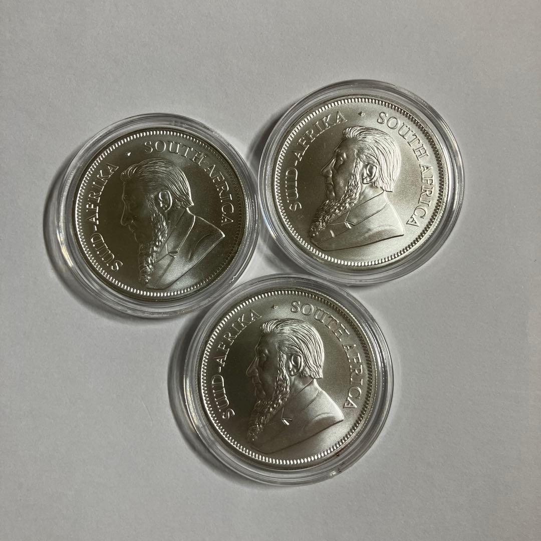 クルーガー銀貨3枚