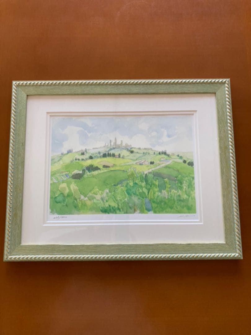 安野光雅　作　サンジミニァーノの丘