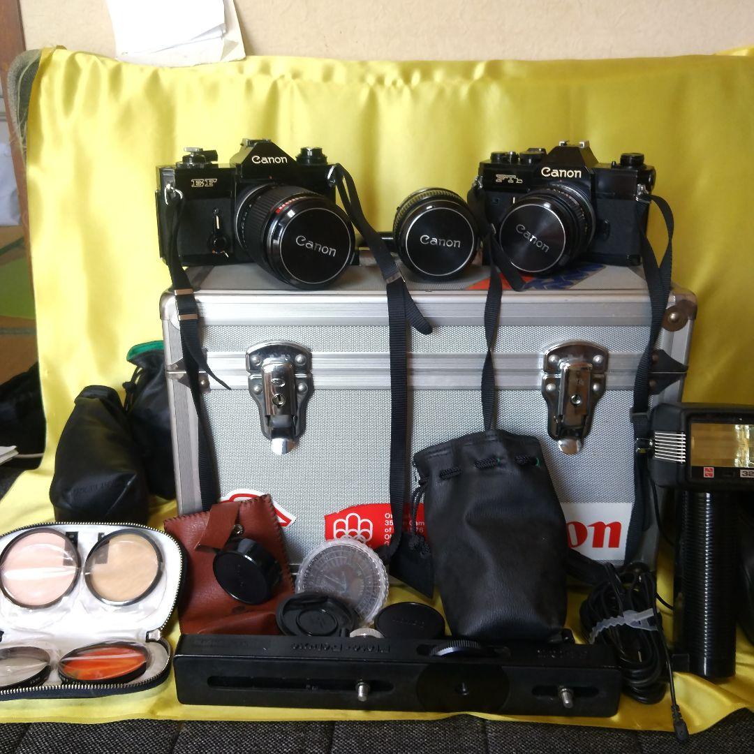 Canon EF フィルムカメラ 2台セット美品+三脚+ボックス