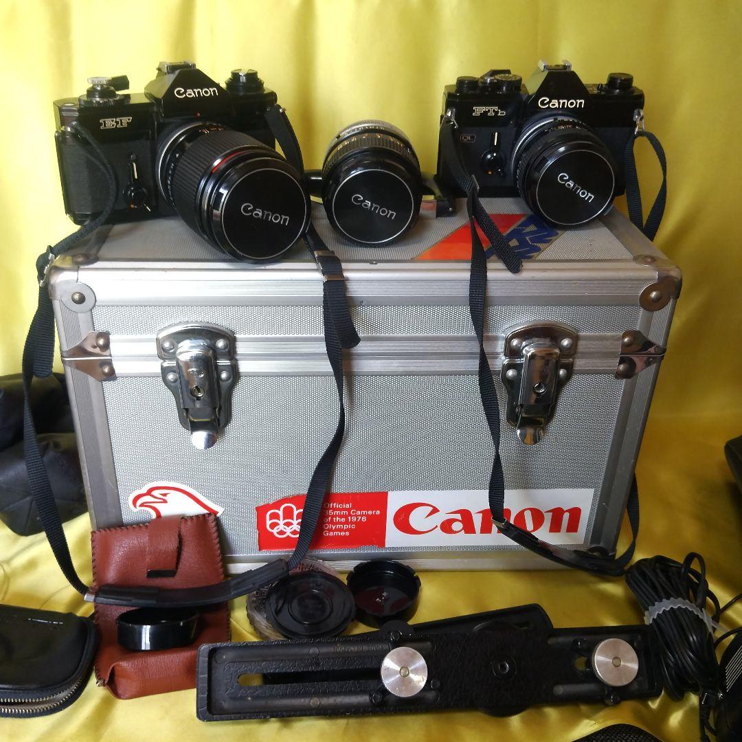 Canon EF フィルムカメラ 2台セット美品+三脚+ボックス