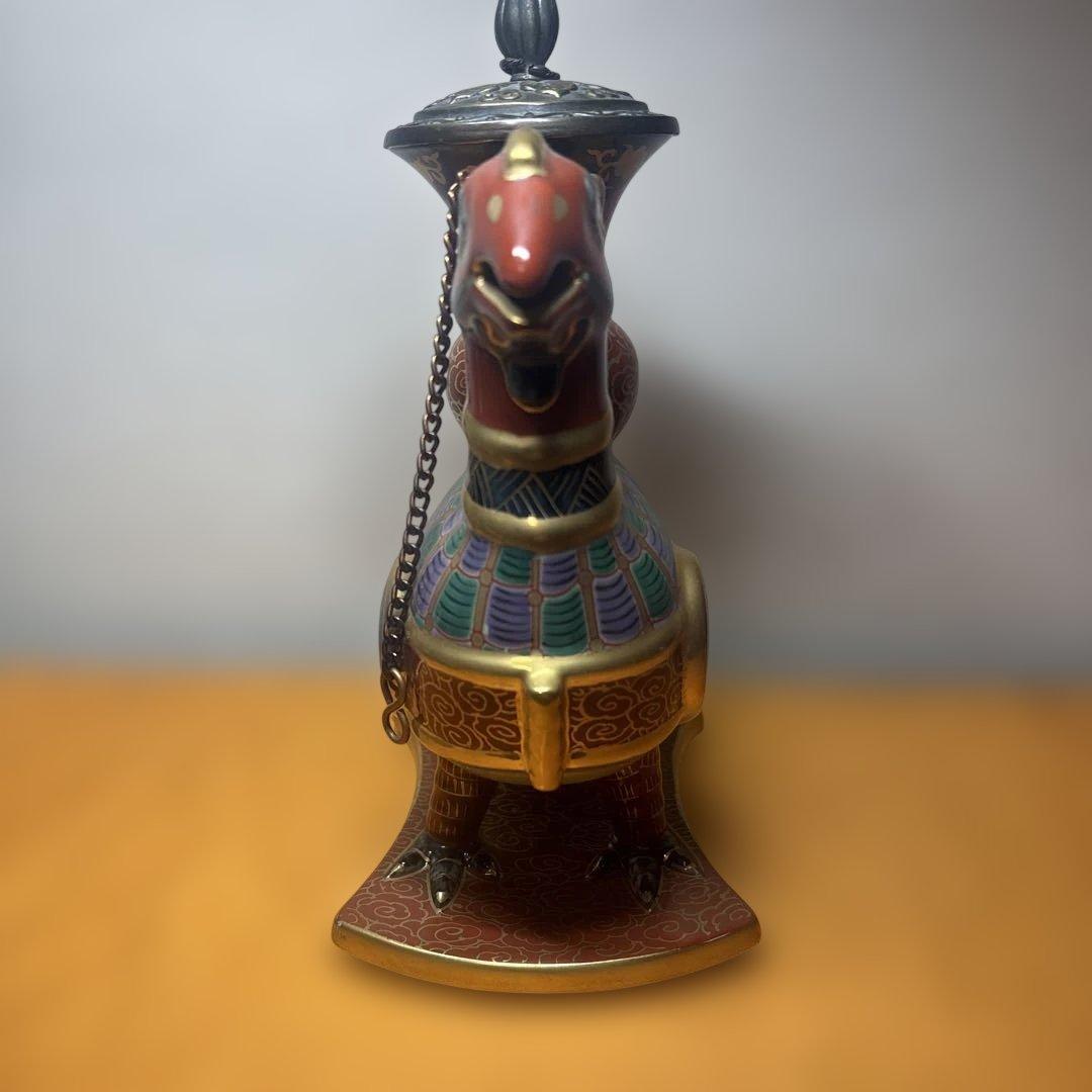 美品 林九郎 在銘 花器 置物