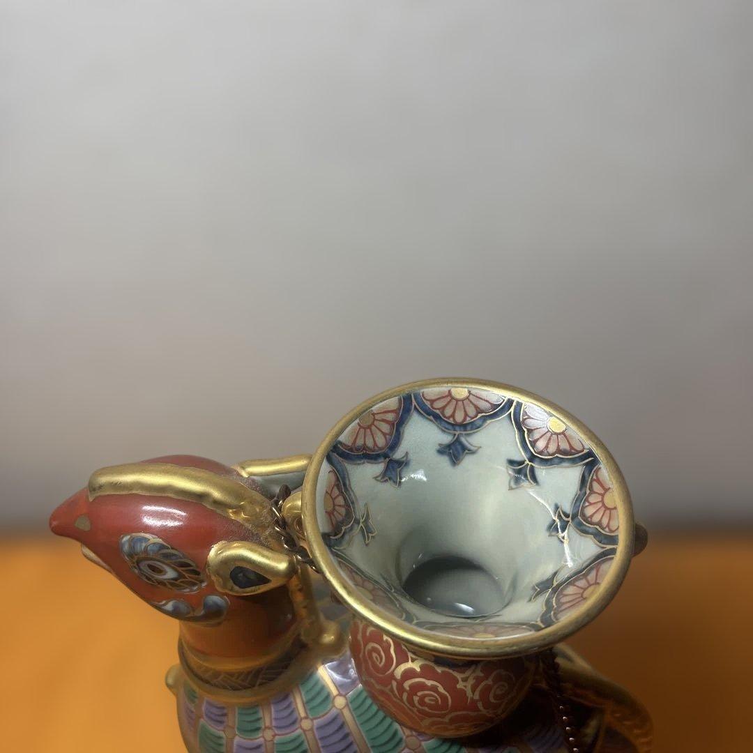 美品 林九郎 在銘 花器 置物