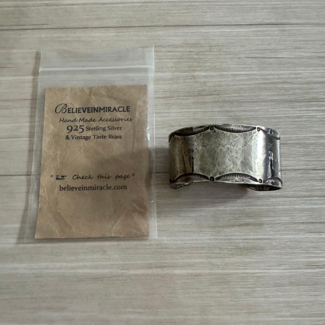 BELIEVEINMIRACLE シルバー バングル