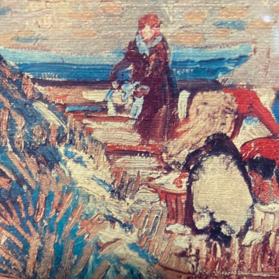 アルルのはね橋の風景画 フレーム付き