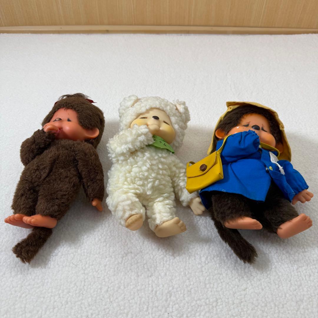 泣き顔モンチッチ　ひつじのチャム　昭和レトロ　ぬいぐるみ　モンチッチ　セキグチ