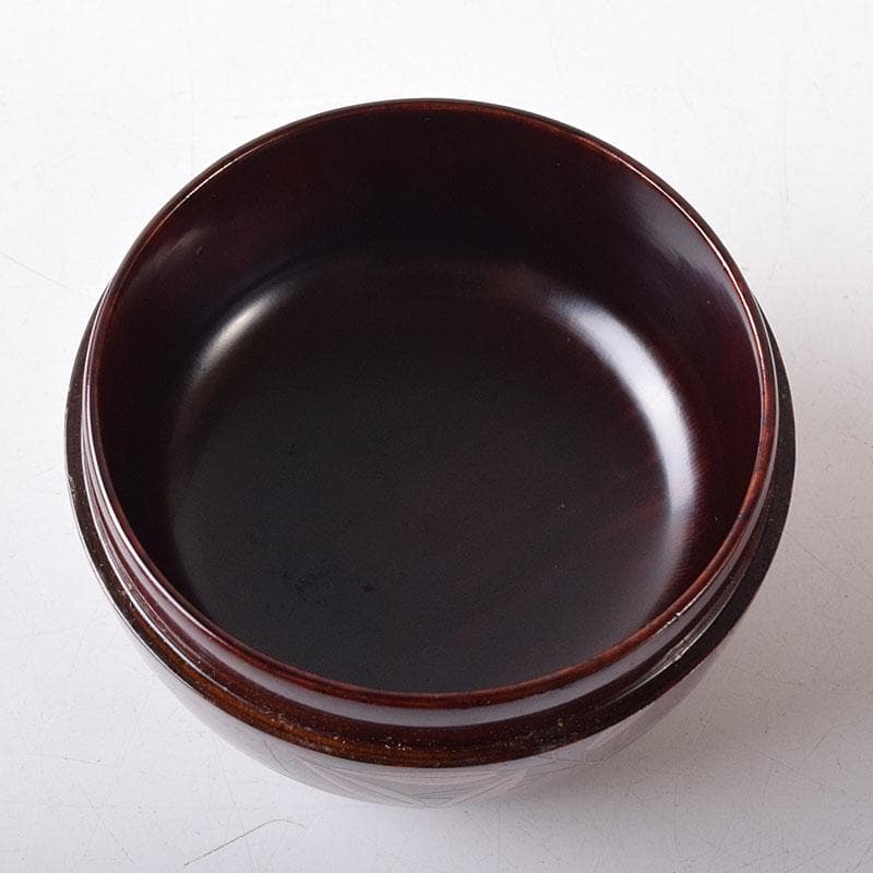 茶道具　山下泰園作　露笹蒔絵　白粉解香合　共箱　V　7732