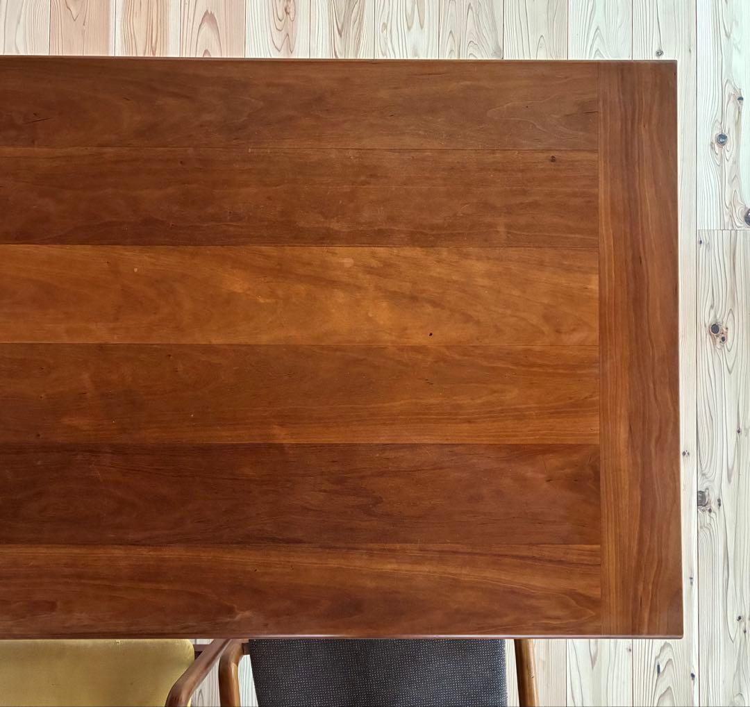 ＊リョウ＊　宮崎椅子製作所 MMテーブル ブラックチェリー 無垢材