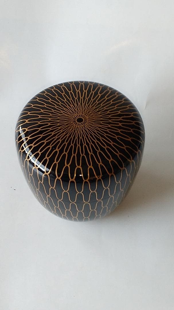 初瀬川柳庵 作 出世 アミ棗 即中斎好 宗匠在判箱書 花押 共箱 共布 新品