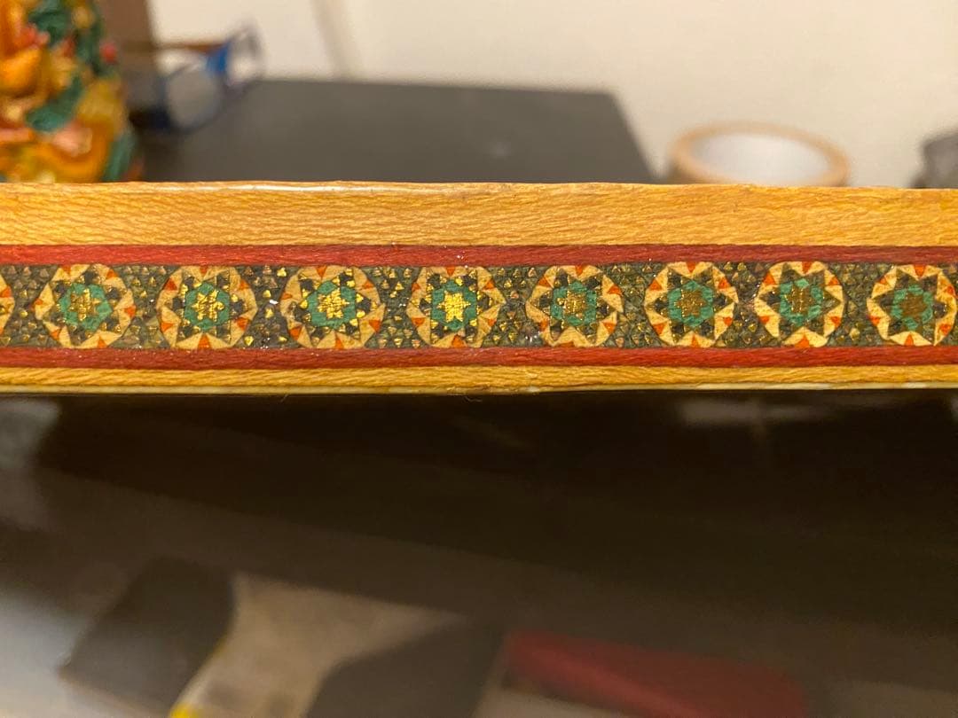 イスタンブール購入 ペルシャ絵画 騎馬戦闘シーン（モザイク画）