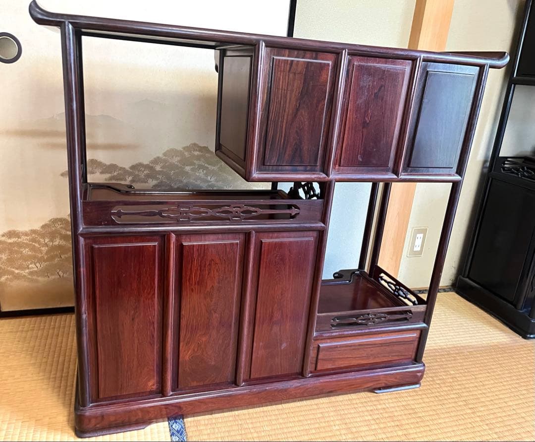 S*m様 茶箪笥 飾り棚 茶棚 レトロ アンティーク①