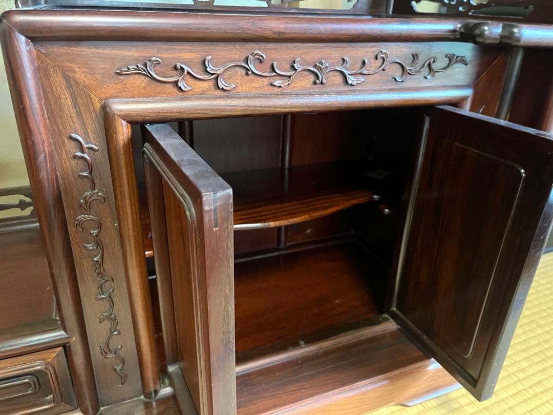 S*m様 茶箪笥 飾り棚 茶棚 レトロ アンティーク①