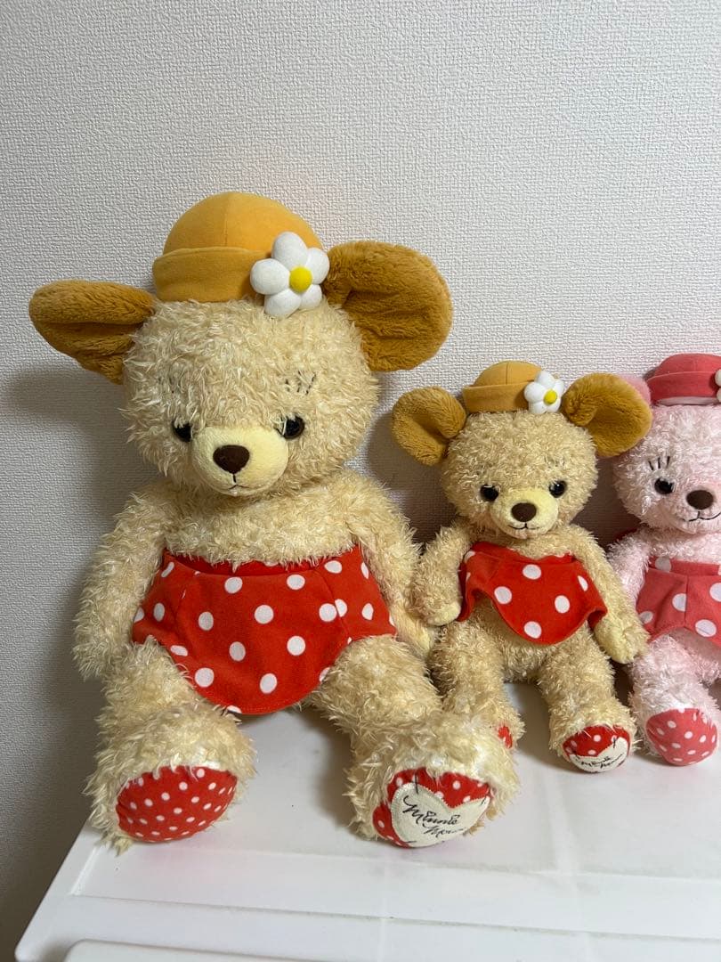 カドリーベアーの特大ぬいぐる、Mサイズ、ピンク