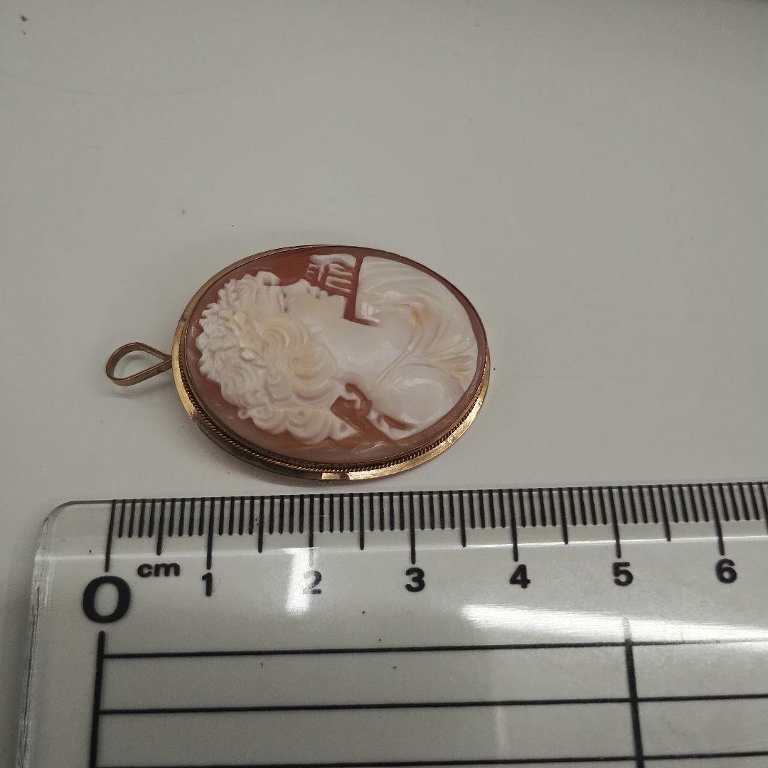 ※美品※　Donadio カメオブローチ　k14