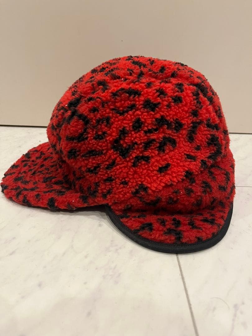 Supreme レオパード フリース イヤーフラップ FW17 タグ付