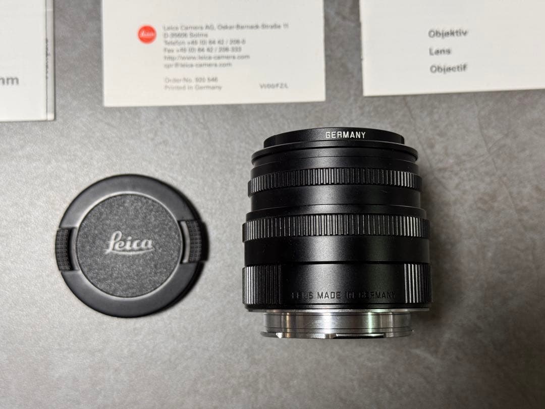 LEICA SUMMICRON-M F2/50mm（BK） 11826