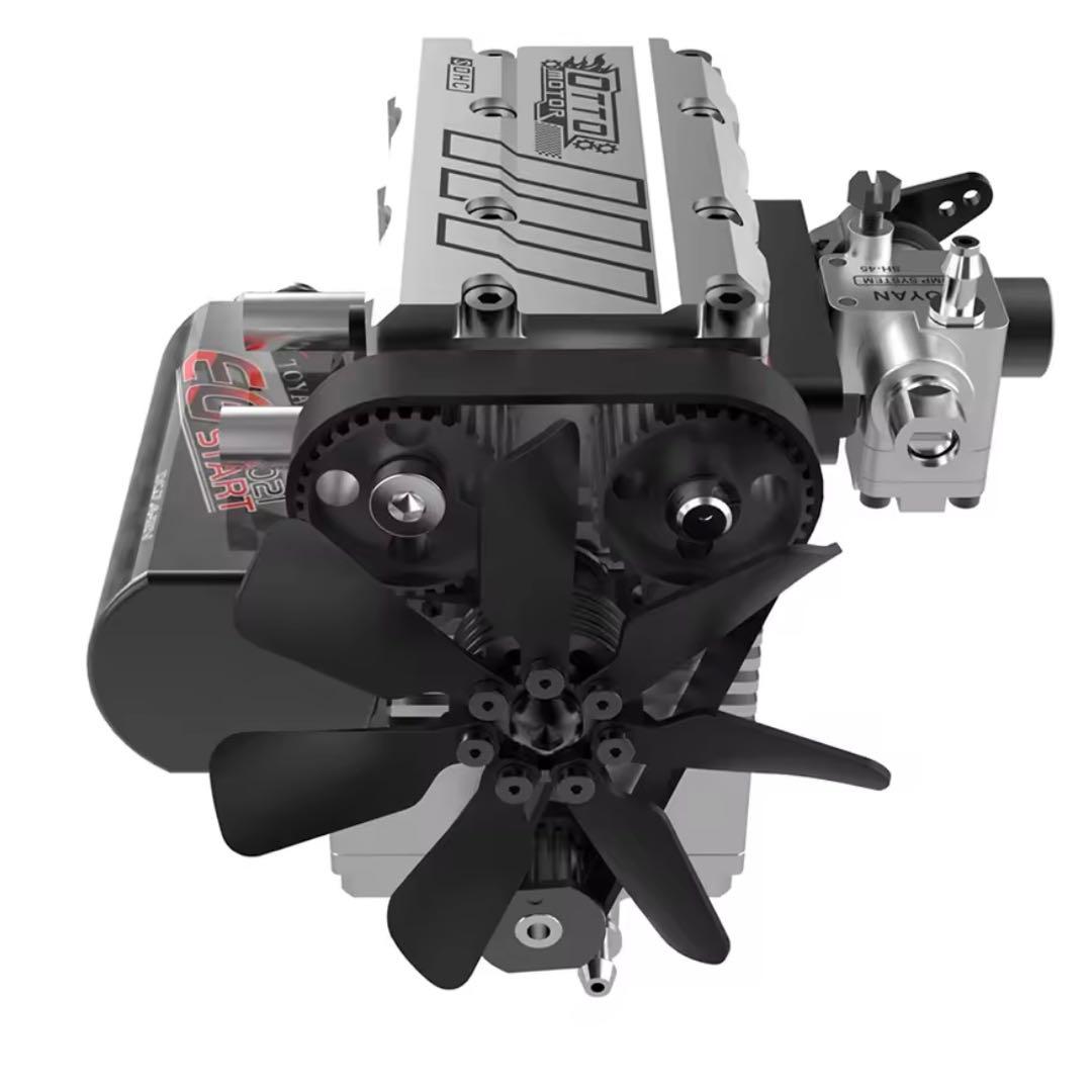 2気筒4ストローク エンジン 卓上模型 スターリングエンジン 原動機模型