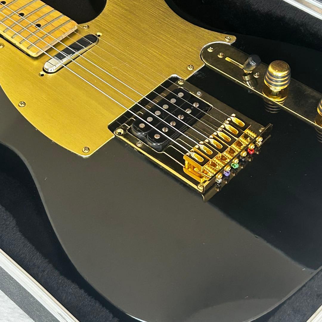 y*m様 ブラック＆ゴールド　超クールなテレキャスター　VH-1搭載　ハードケー