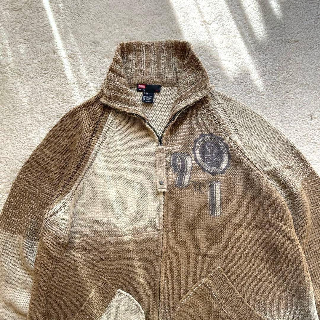 90s vintage DIESEL アーカイブ　ドライバーズニット ジャケット