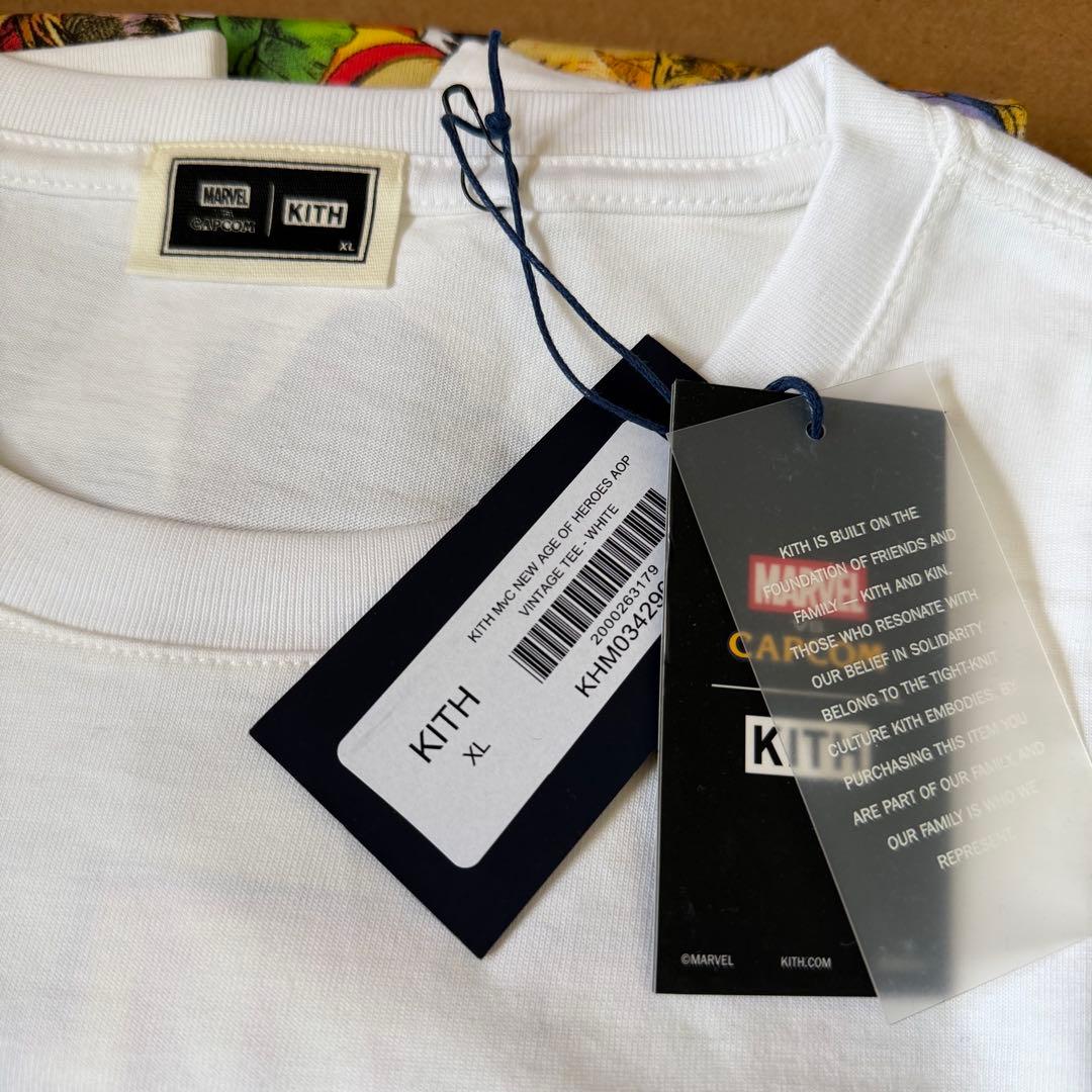 新品未使用 XL kith marvel capcon マーベル　カプコン