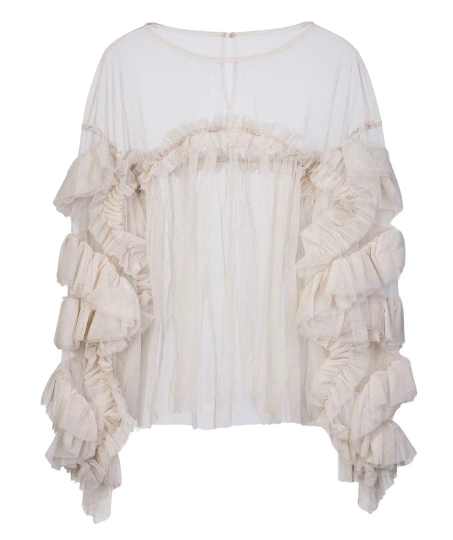 ANDRESD デコラティブチュールトップス