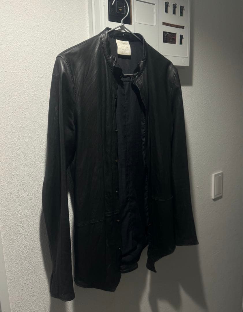 レア！ユリウス 初期 JULIUS_7 2004AW レザーシャツ