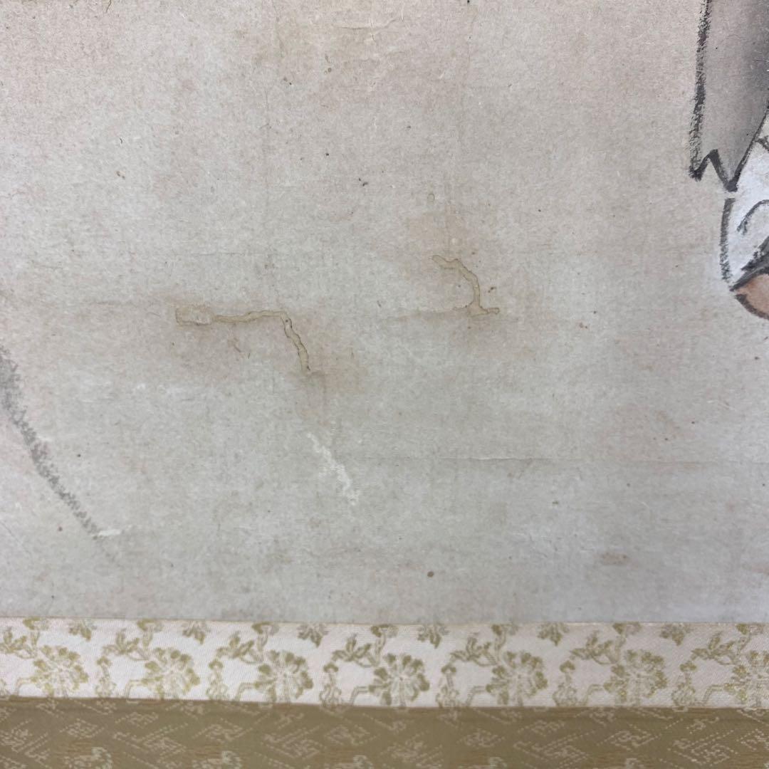 掛軸 白雪 三貴人 箱無し アンティーク 時代物 A-4