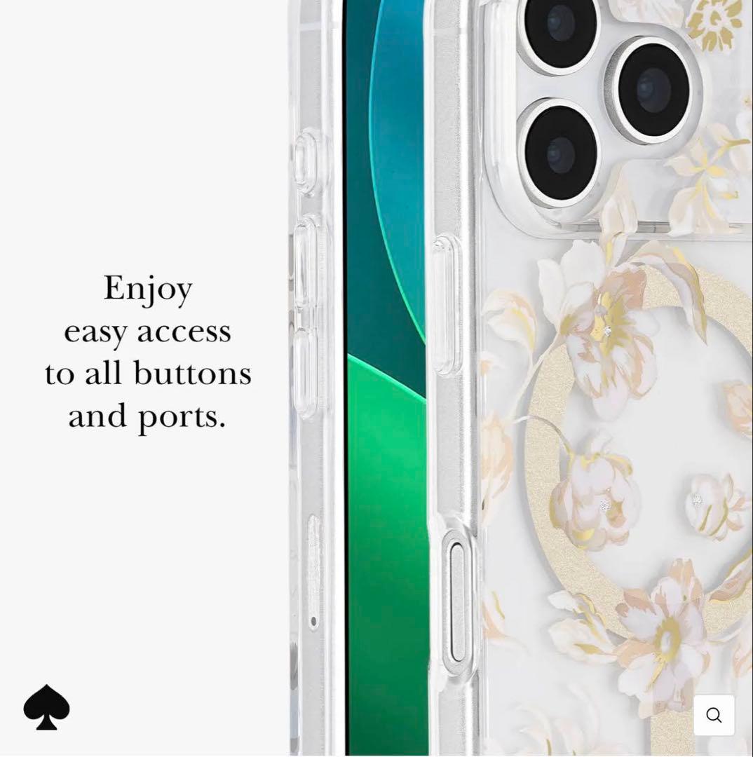 ケイトスペード iPhone17ProMax 花柄 MagSafe