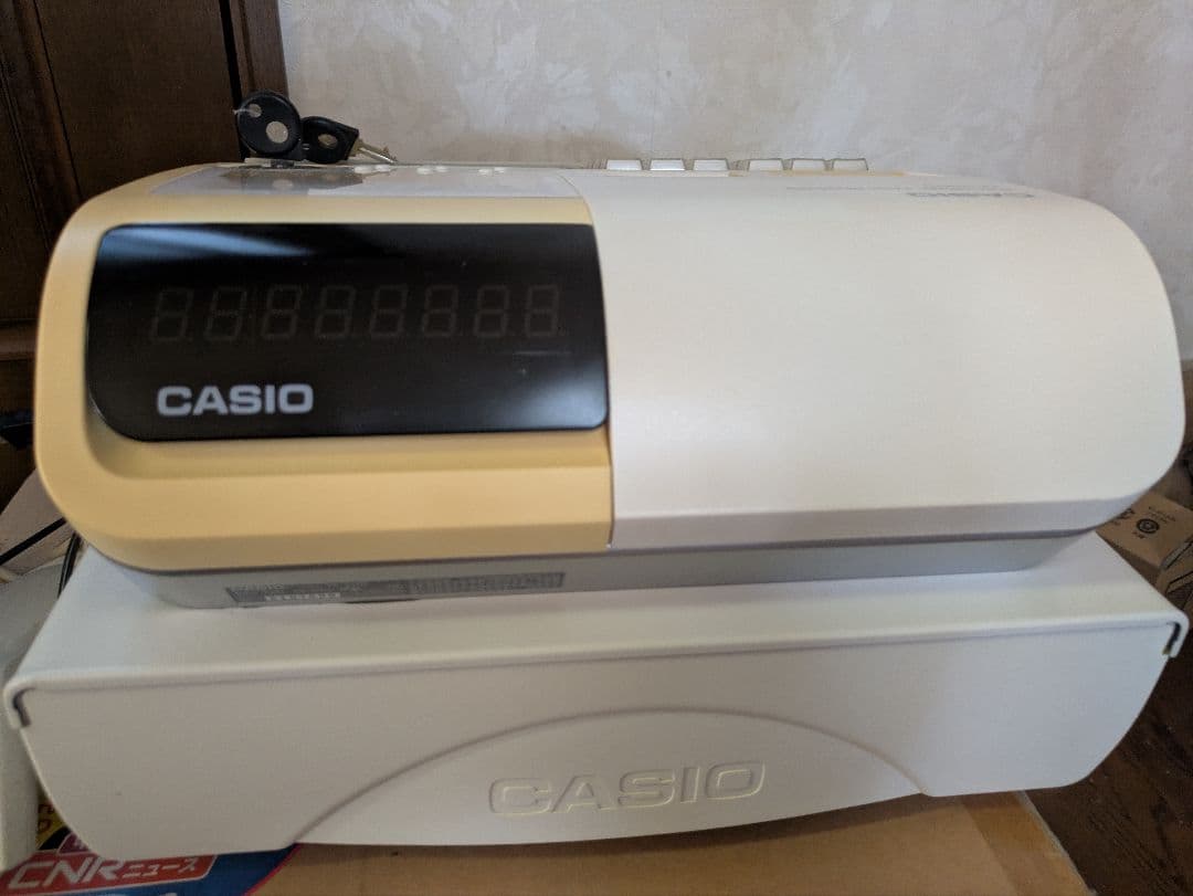 【中古品】カシオ　電子レジスター　TK-2500　ハンドスキャナー付
