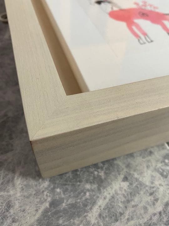 足田メロウ　原画　直筆サイン　絵画　希少　ペガサス　フラワー　額付き