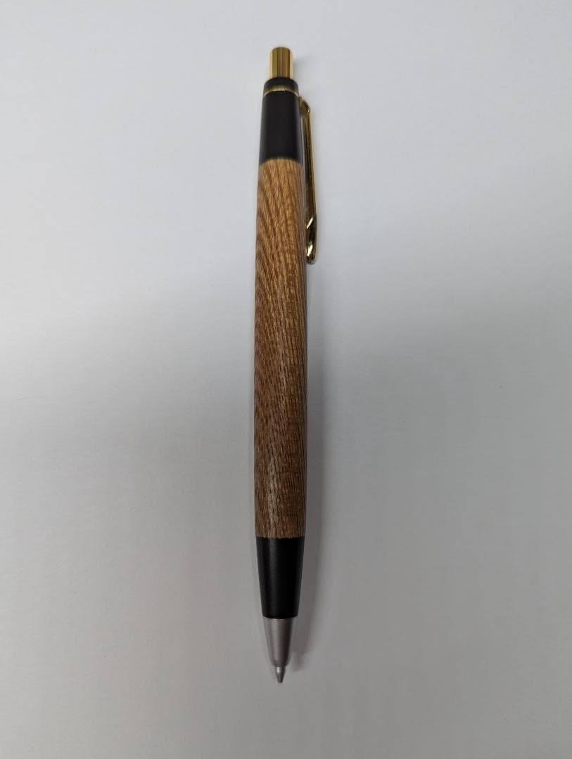 野原工芸旧型欅固定式口金シャーペン（オイル付き)