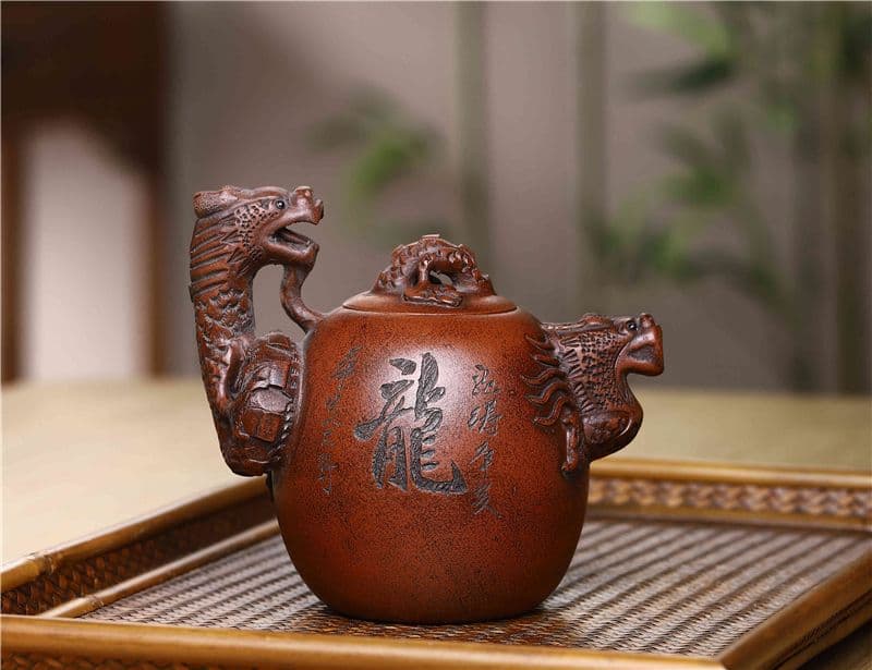 龍茶壺  中国古美術  宜興  紫砂壺・急須・茶道具