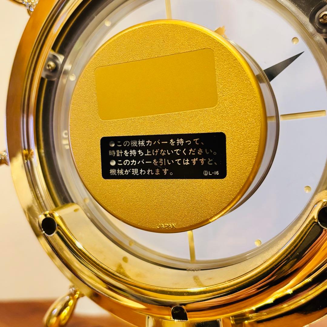SEIKO クオーツ 世界時計 ゴールド 置時計 動作品 セイコー QZ394G