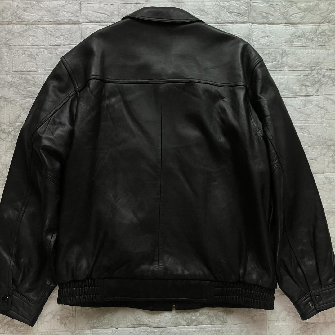 希少品◎バラクータ 90s 羊革 レザージャケット 2XL 黒 ブラック