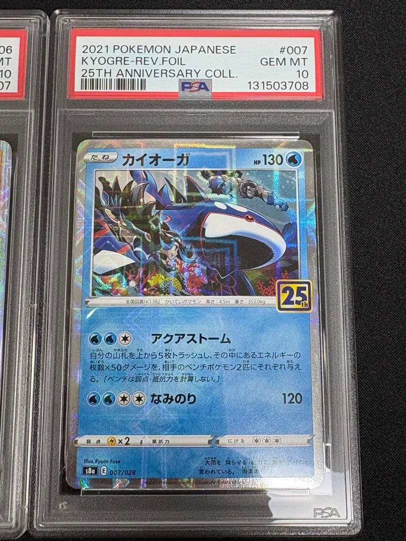 【PSA10・2連番】グラードン カイオーガ 25周年アニバーサリーコレクション