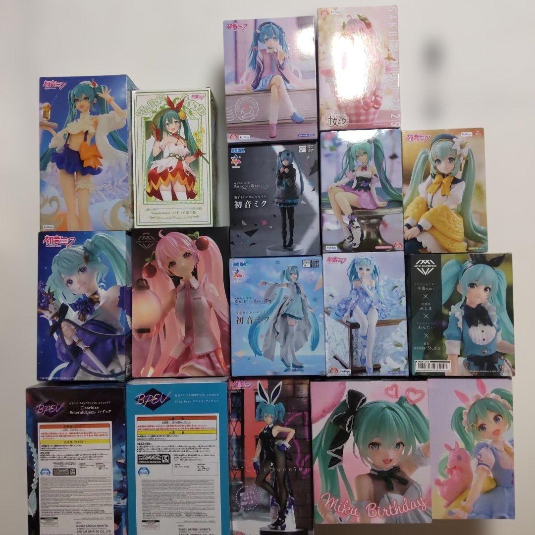初音ミク 桜ミク プライズ景品 フィギュア 17体セット