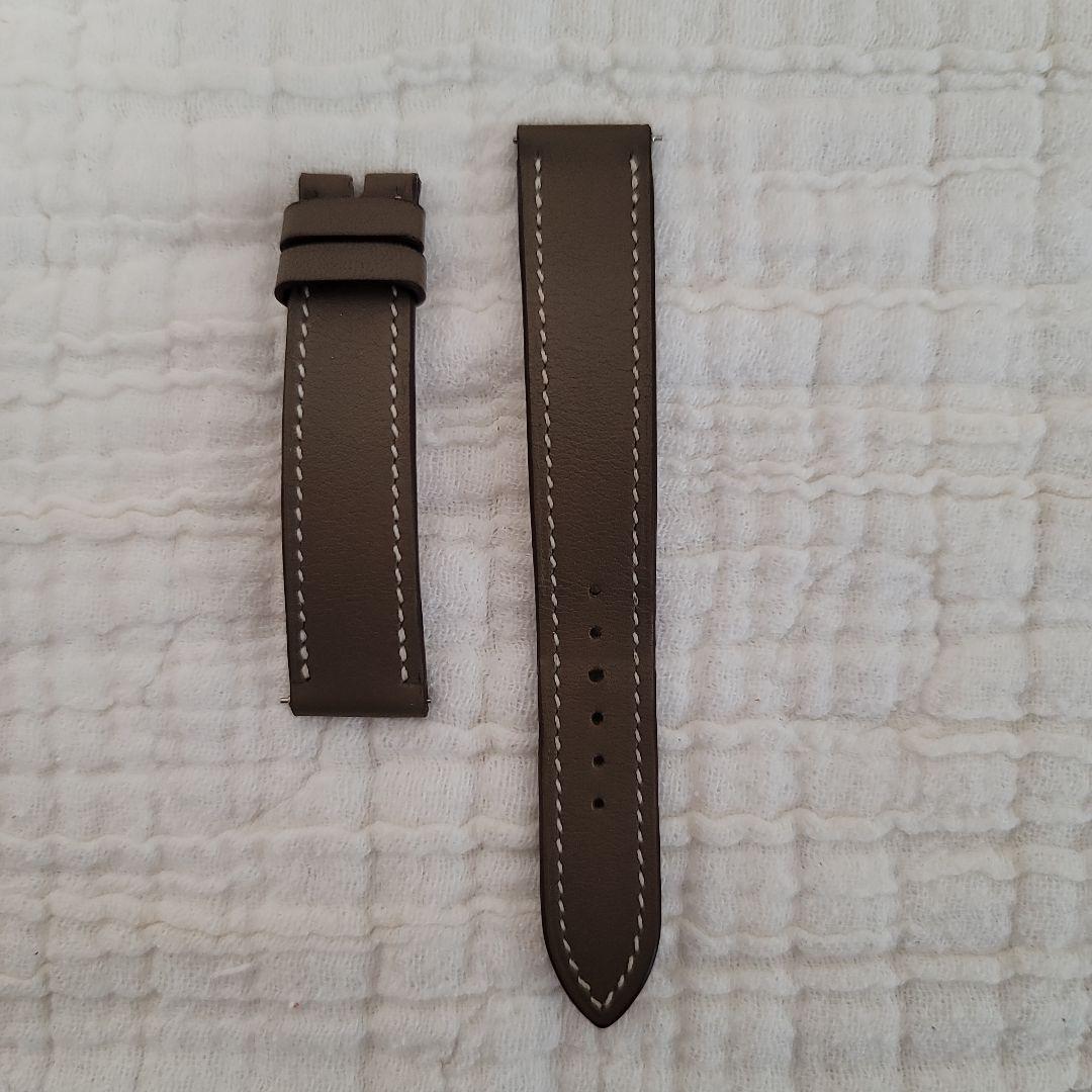 HERMES 腕時計 レザーバンドのみ エトゥープ 付け替え用