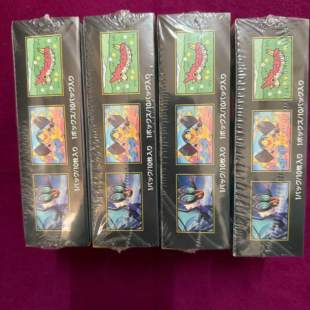 本日発送ポケモンカードメガEX ボックス シュリンク付き4箱セット