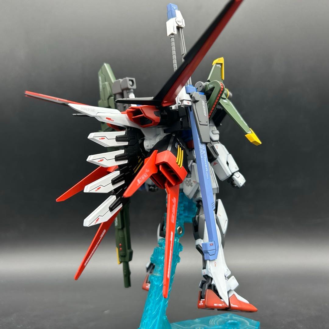 ガンプラ塗装済完成品 EGストライクガンダム三体+オプションパーツセット
